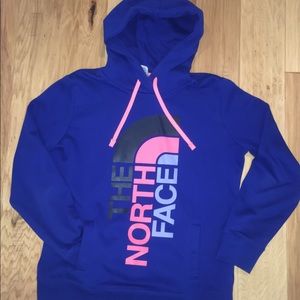 Royal blue North face hoodie